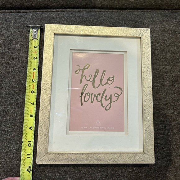 Blush Pink and Gold Wall Decor “Hello Lovely” - Picture 4 of 4